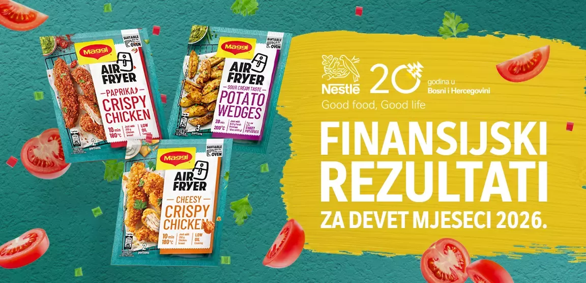 Nestlé objavio rezultate za devet mjeseci 2026.