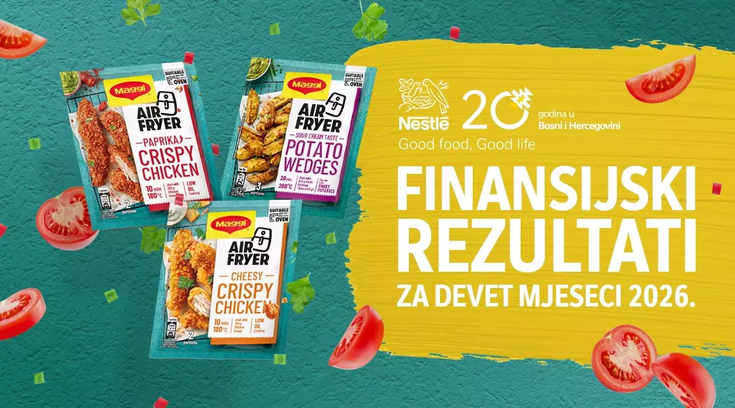 Nestlé objavio rezultate za devet mjeseci 2026.