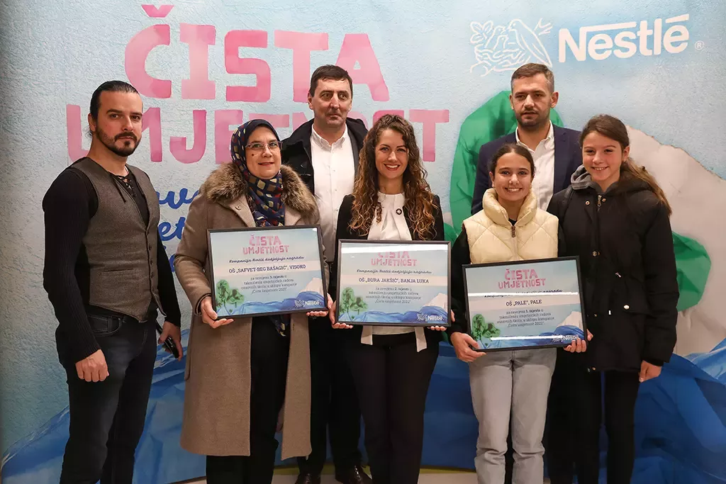 Osvajači prva tri mjesta Nestlé projekta Čista umjetnost